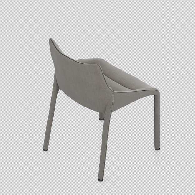 3d übertragen vom isometrischen Stuhl