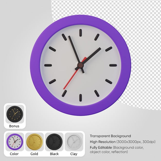 PSD 3d-uhr