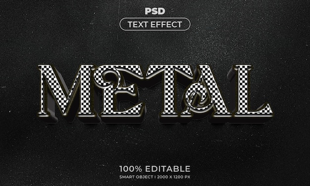 3D upravitelný text a styl mockupu efektu loga s tmavým abstraktním pozadím