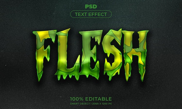 3D upravitelný text a styl mockupu efektu loga s tmavým abstraktním pozadím