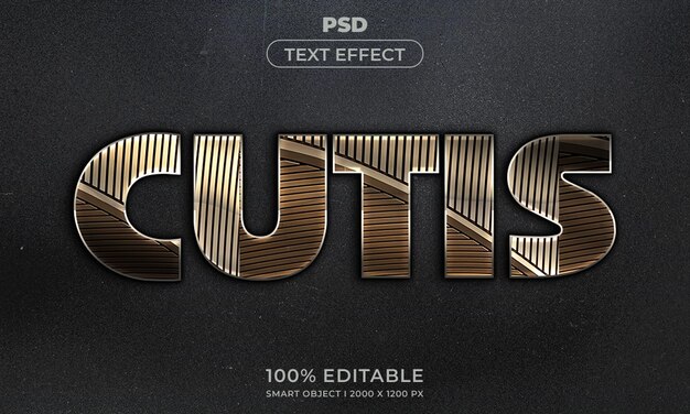 3D upravitelný text a styl mockupu efektu loga s tmavým abstraktním pozadím