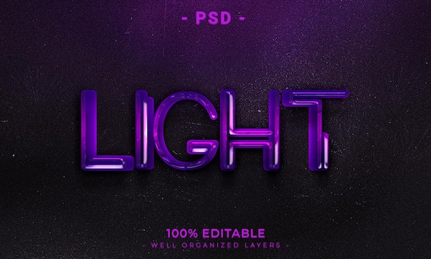 3D upravitelný text a styl mockupu efektu loga s tmavým abstraktním pozadím