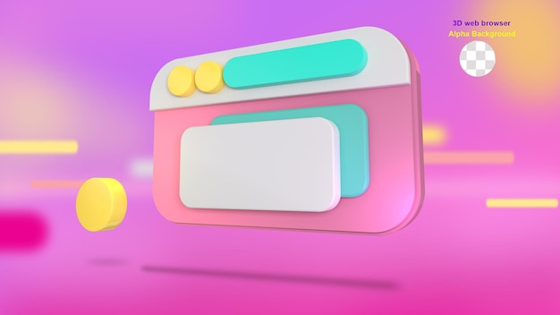 3D user interface browser rendering