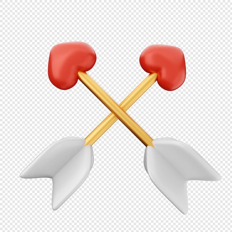PSD 3d valentines el amor de cupido