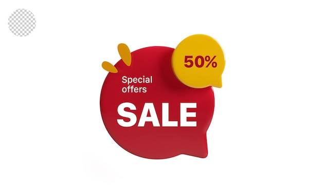 3d venda 50 de desconto para promoção