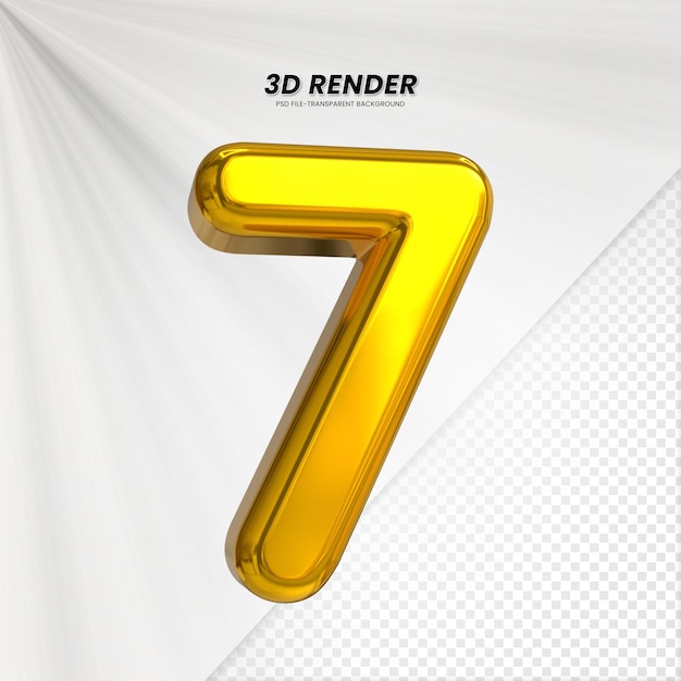 3d ventas descuento etiqueta de precio 3d renderización para la composición 7 por ciento concepto de número