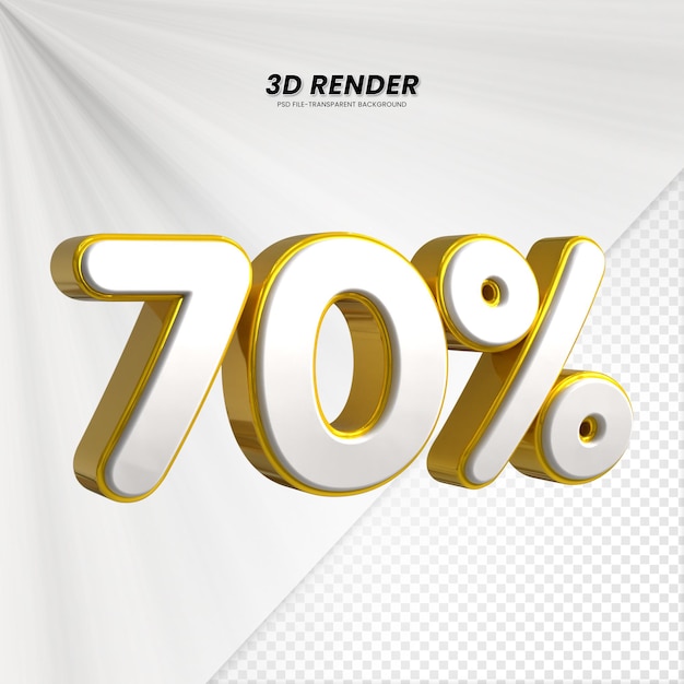 3d ventes prix d'actualisation 3d rendu pour la composition 70 pour cent
