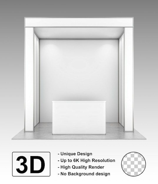 3D-Veranstaltungsstand für die Produktvorstellung