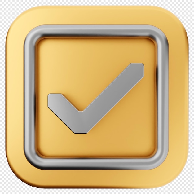 3d verificación de verificación de oro aprobada aceptado