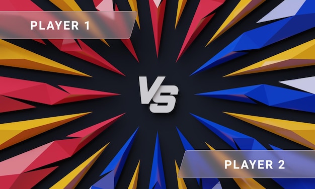 3D versus background template for sport games match tournament