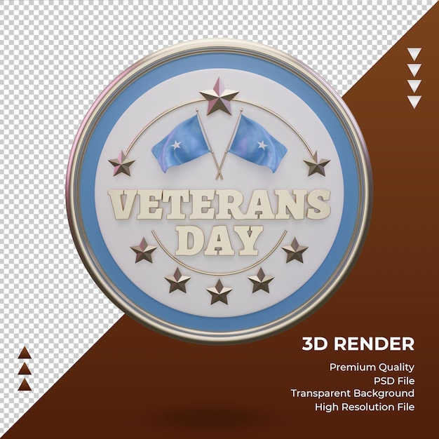 PSD 3d-veteranentag somalia rendering vorderansicht