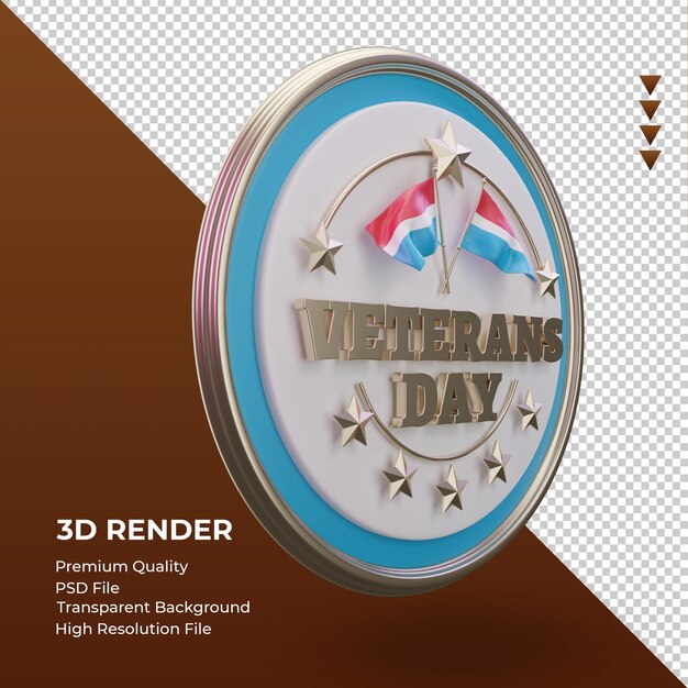 3d Veterans Day Luxembourg Rendu Vue De Gauche