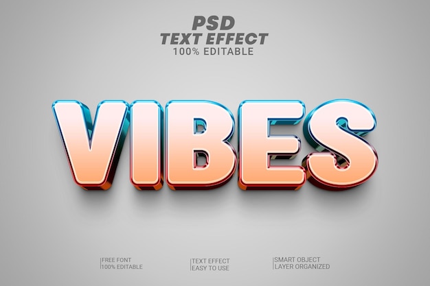 3D-Vibes-Textstileffekt