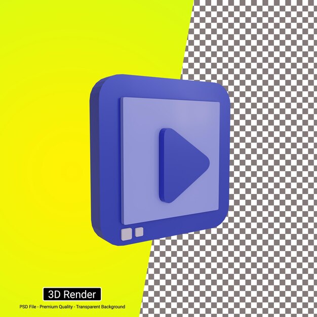 3D Video Icon