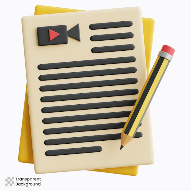 3d video script document