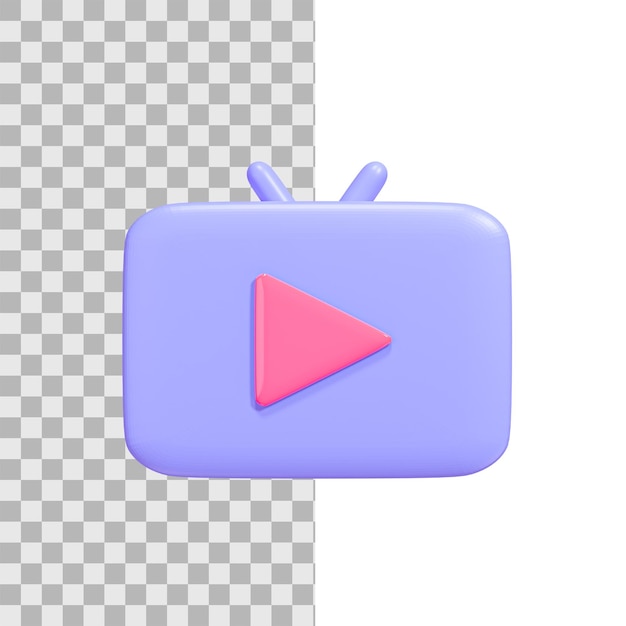 3D-Videoplayer-Symbol