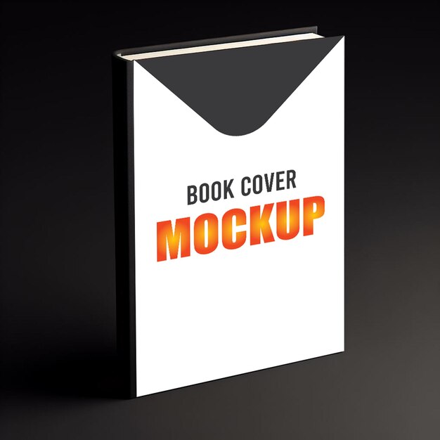 PSD 3d view book cover mockup psd photorealistic hardcover book mockup