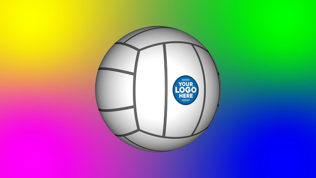 PSD 3d-volleyball-logo-modell