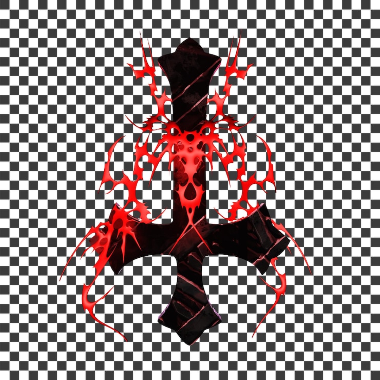 PSD 3d vybersigilism elemento sigillo rosso