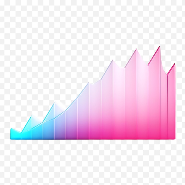 3D-Wachstumsdiagramm-Illustration