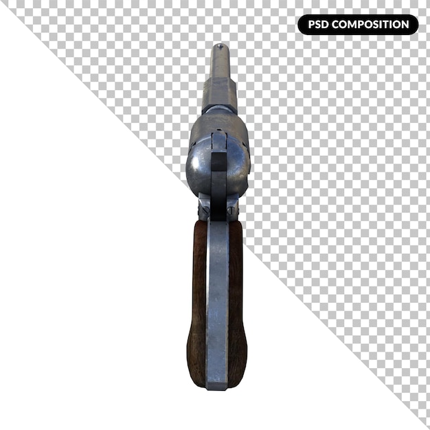 PSD 3d-waffe realistische illustration