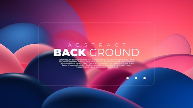 3d wallpaper background abstract modern orange blue pink shape wave