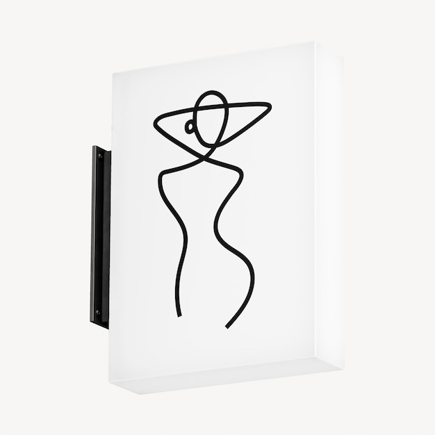 3D-Wandzeichen-Mockup für Geschäftsbranding psd