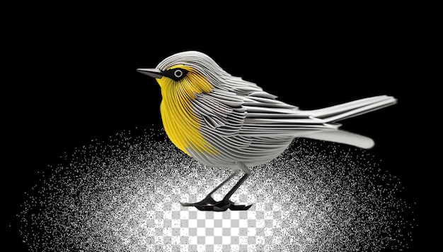 3d warbler png durchsichtig