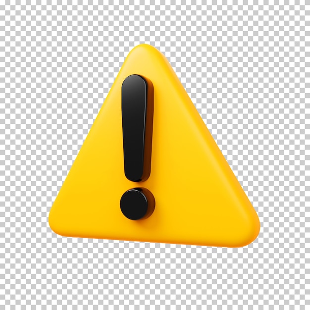 3D-Warnschild
