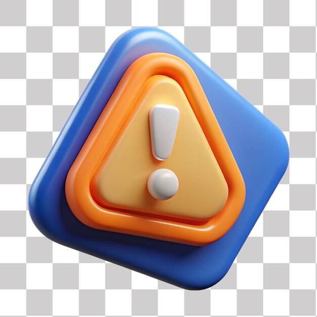 3D-Warnungs-Symbol