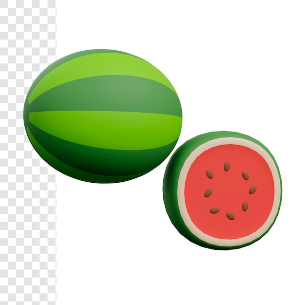 3D-Wassermelone