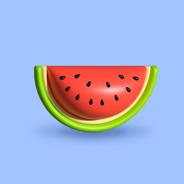3d Wassermelone