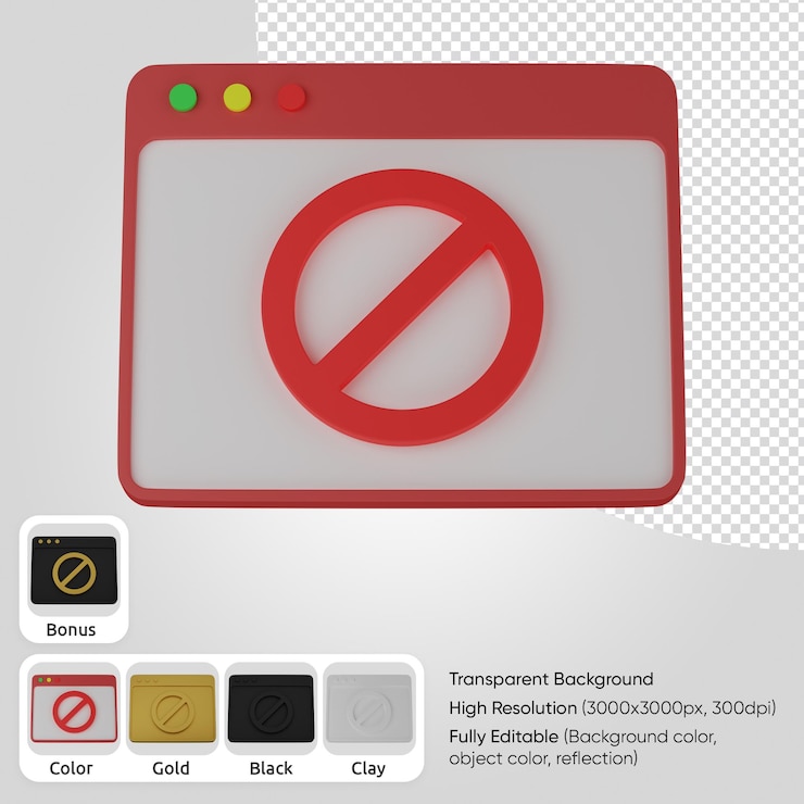 PSD 3d web ban
