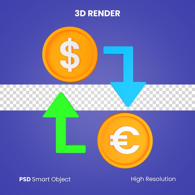 3D-Wechseltausch machen isoliert