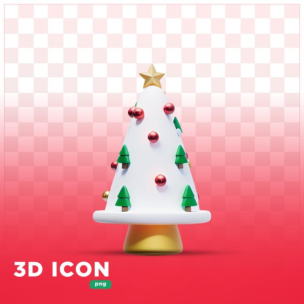 3D-Weihnachtsbaum 3D-Symbol png