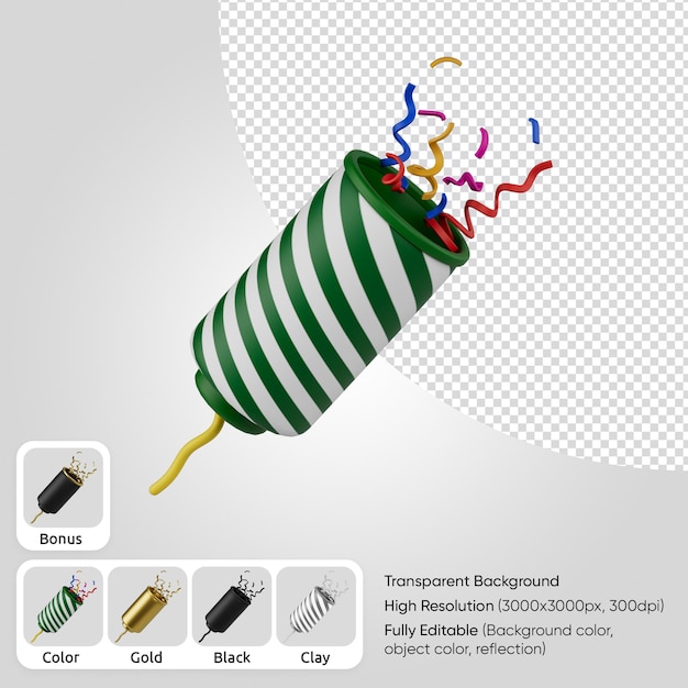 PSD 3d-weihnachtscracker