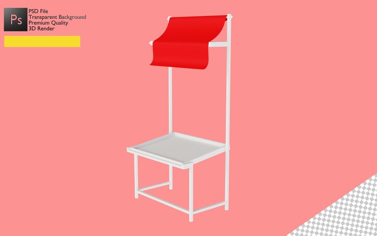 PSD 3d-werbestand-illustrationsdesign