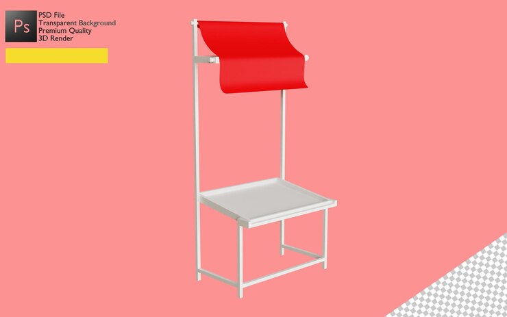 PSD 3d-werbestand-illustrationsdesign