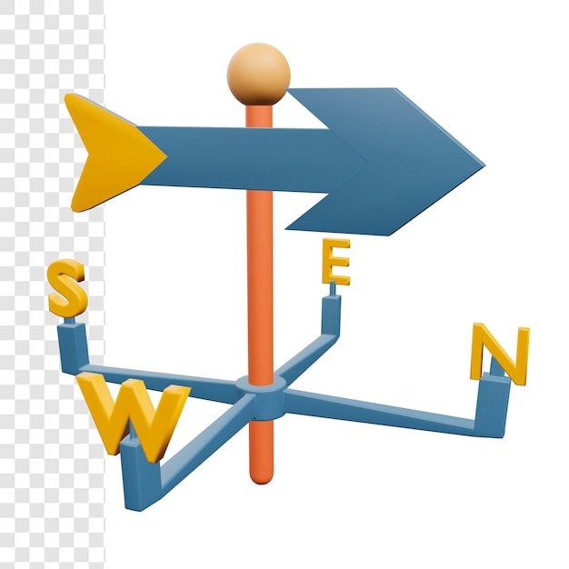 PSD 3d-wetterfahne