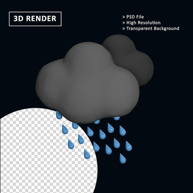 PSD 3d-wettersymbol