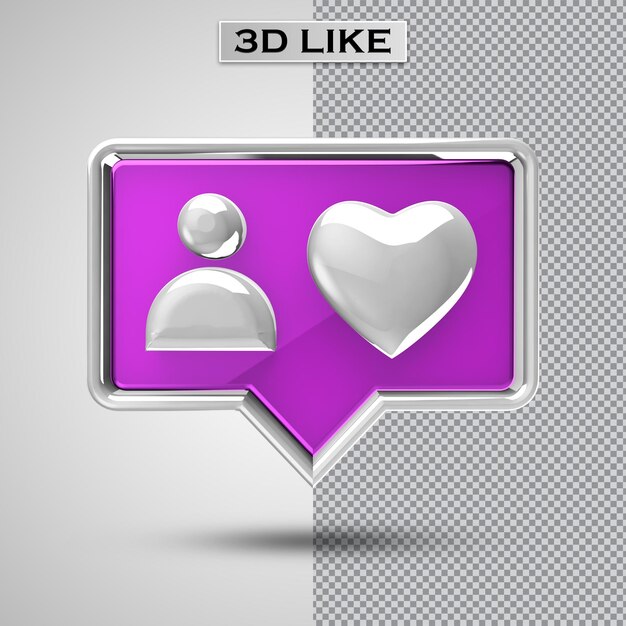 PSD 3d wie icon rende