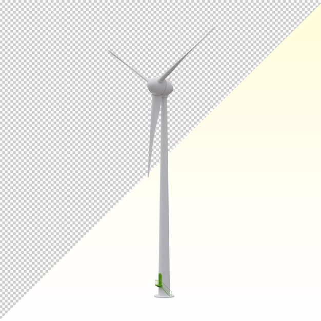 3D-Windkraftanlage isoliert