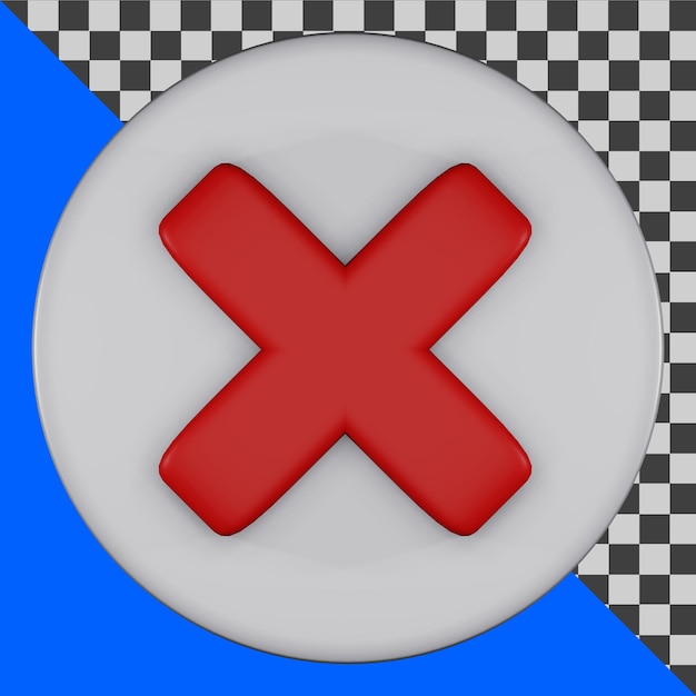 3d wrong red