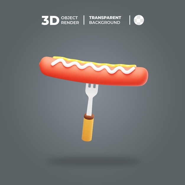 PSD 3d-wurst-symbol