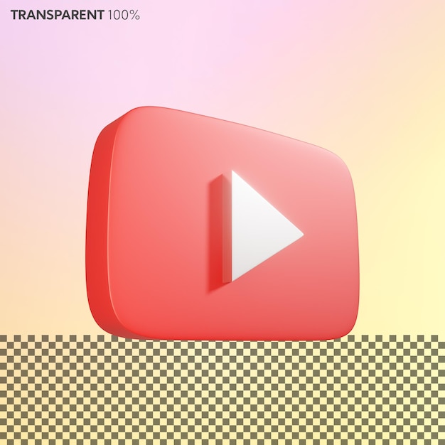 3D-Youtube-Play-Symbol