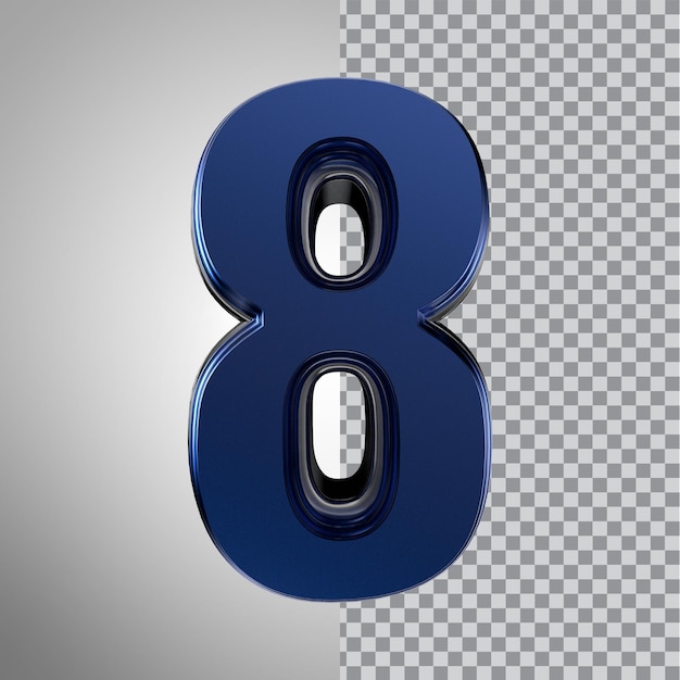3D-Zahlen-Rendering