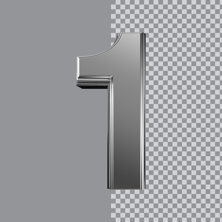 PSD 3d-zahlendarstellung