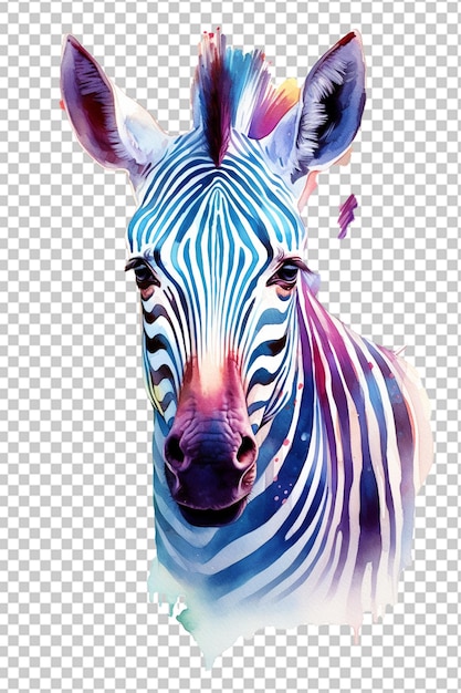 3d-zebra-wasserfarbe-illustration des majestätischen hintergrunds