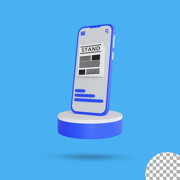 3D-Zeitungssymbol