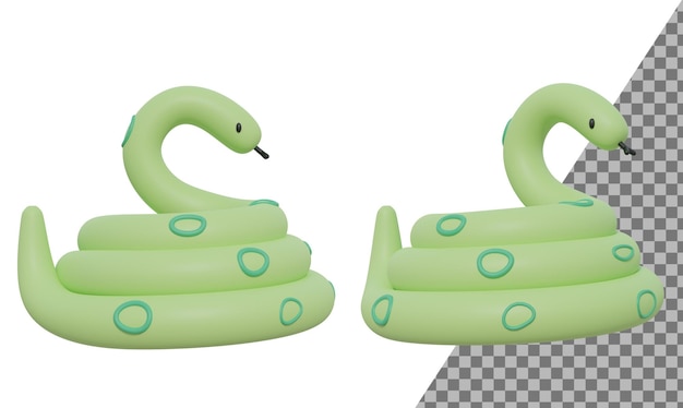 3dcutesnakecartoon 3d render ilustración 3d